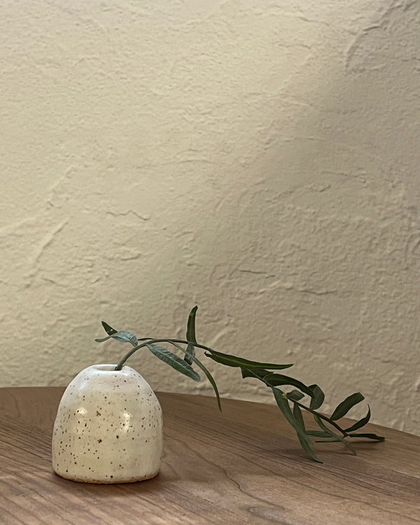 Bud Vase - Light Speckle - Ceramics -  - The Feedfeed Shop