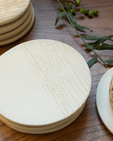 Coaster with Texture - White - Ceramics -  - The Feedfeed Shop