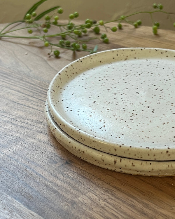 Plate Medium - Speckle Light - Ceramics -  - The Feedfeed Shop